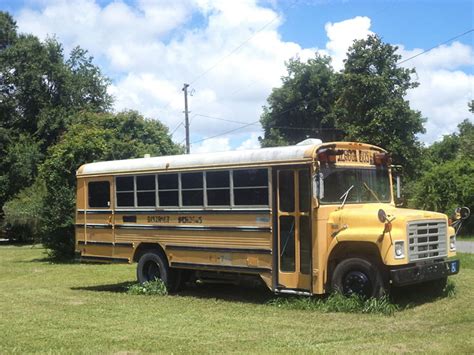 abandoned school bus for sale.